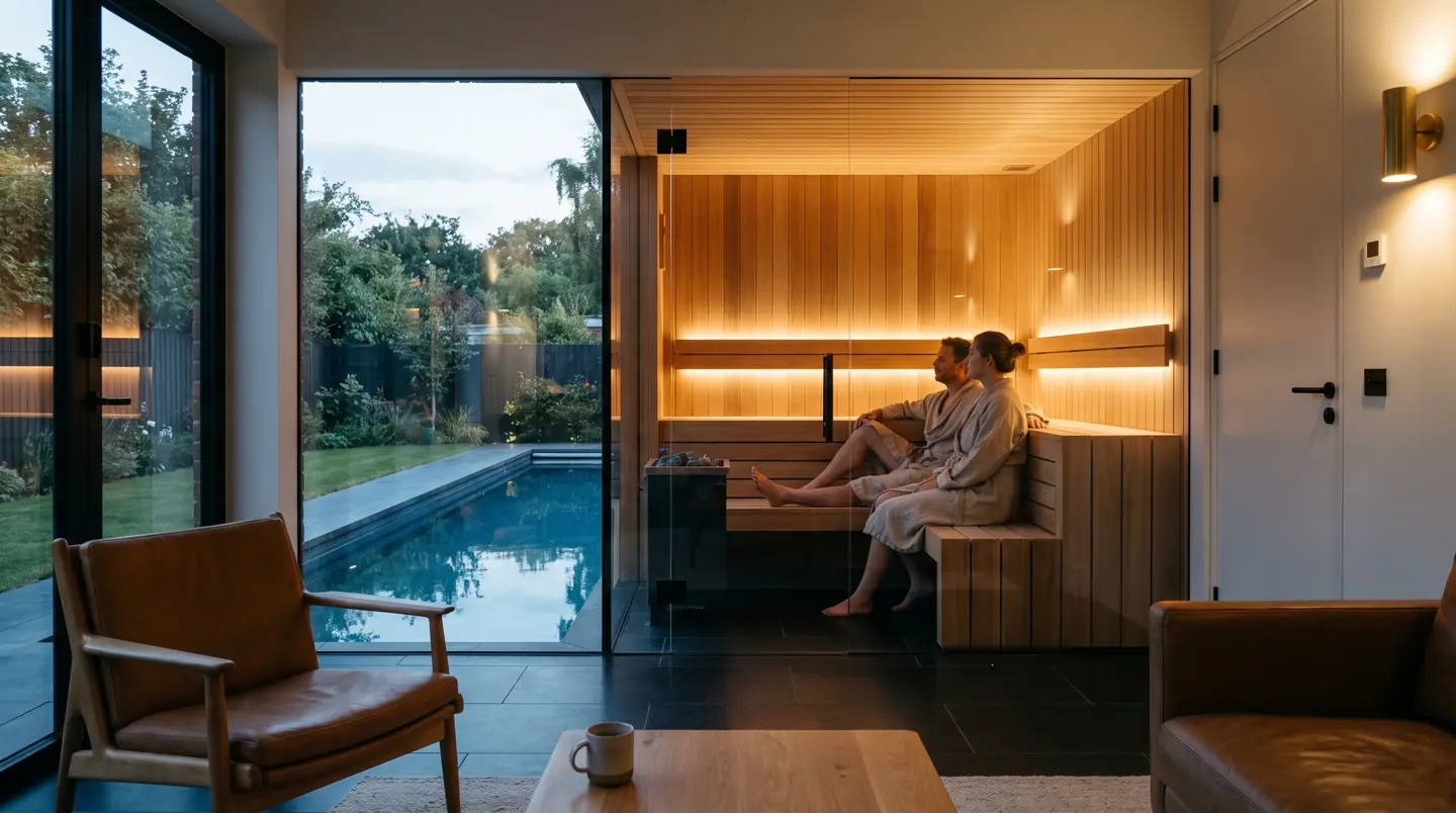 Proyek Sauna kaca menghadap lereng di Bogor Nirwana Residence di Bogor Nirwana Residence, Bogor Selatan