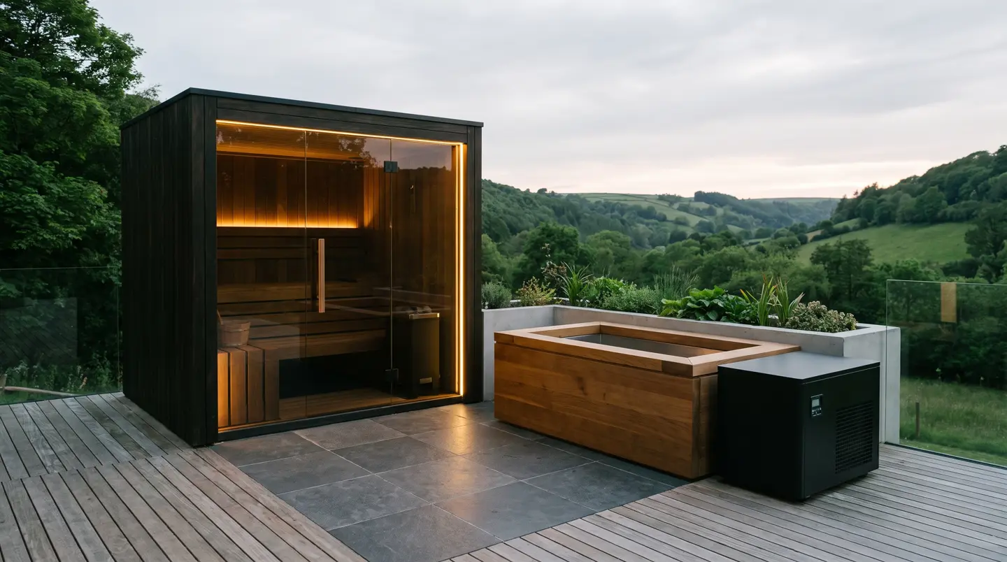 Sauna dan ice bath kayu jati terpasang di Ciawi & Gadog, Bogor